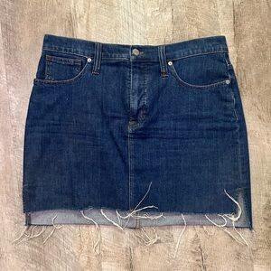 Madewell denim mini skirt